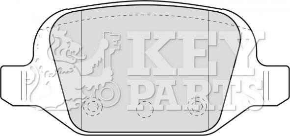 Key Parts KBP1775 - Тормозные колодки, дисковые, комплект autosila-amz.com