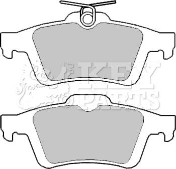 Key Parts KBP2403 - Тормозные колодки, дисковые, комплект autosila-amz.com