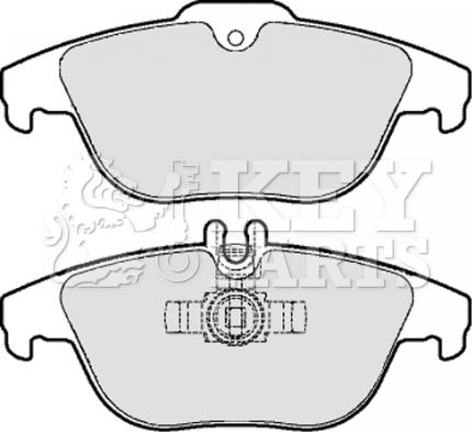 Key Parts KBP2062 - Тормозные колодки, дисковые, комплект autosila-amz.com