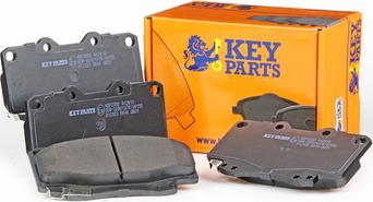 Key Parts KBP2002 - Тормозные колодки, дисковые, комплект autosila-amz.com