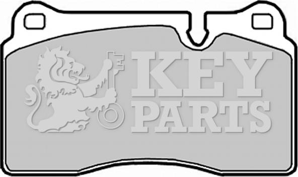 Key Parts KBP2017 - Тормозные колодки, дисковые, комплект autosila-amz.com