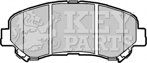Key Parts KBP2084 - Тормозные колодки, дисковые, комплект autosila-amz.com