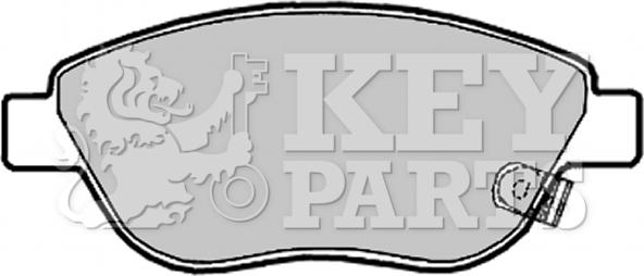 Key Parts KBP2028 - Тормозные колодки, дисковые, комплект autosila-amz.com