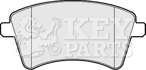 Key Parts KBP2152 - Тормозные колодки, дисковые, комплект autosila-amz.com