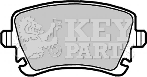 Key Parts KBP2139 - Тормозные колодки, дисковые, комплект autosila-amz.com