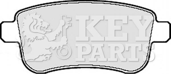 Key Parts KBP2124 - Тормозные колодки, дисковые, комплект autosila-amz.com