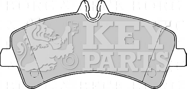 Key Parts KBP2170 - Тормозные колодки, дисковые, комплект autosila-amz.com