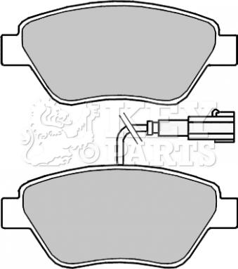 Key Parts KBP2243 - Тормозные колодки, дисковые, комплект autosila-amz.com