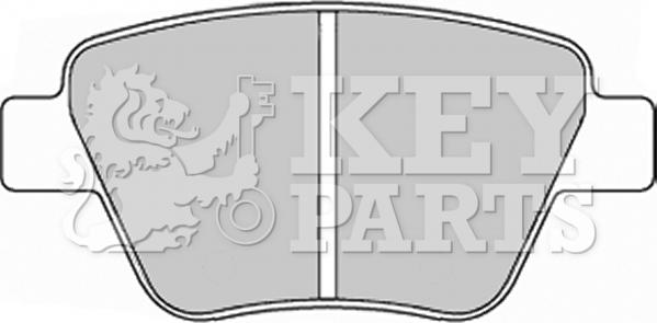 Key Parts KBP2242 - Тормозные колодки, дисковые, комплект autosila-amz.com