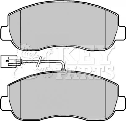 Key Parts KBP2266 - Тормозные колодки, дисковые, комплект autosila-amz.com