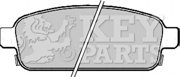 Key Parts KBP2214 - Тормозные колодки, дисковые, комплект autosila-amz.com