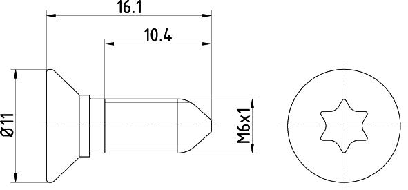 KIA 1220306167K - Болт, диск тормозного механизма autosila-amz.com