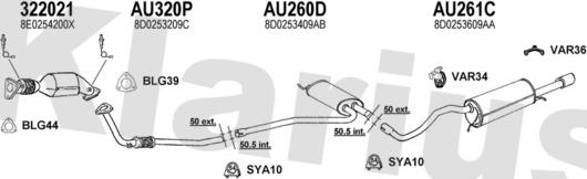 Klarius 940506U - Система выпуска ОГ autosila-amz.com