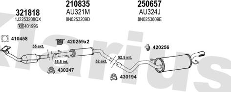 Klarius 940635E - Система выпуска ОГ autosila-amz.com