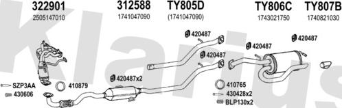 Klarius 900596U - Система выпуска ОГ autosila-amz.com