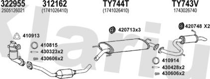 Klarius 900545E - Система выпуска ОГ autosila-amz.com