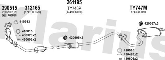 Klarius 900548E - Система выпуска ОГ autosila-amz.com