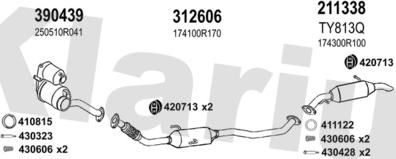 Klarius 900601E - Система выпуска ОГ autosila-amz.com