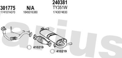 Klarius 900143E - Система выпуска ОГ autosila-amz.com