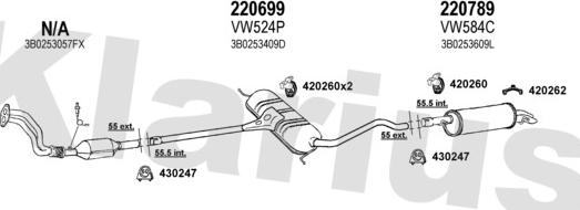 Klarius 930897E - Система выпуска ОГ autosila-amz.com