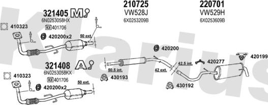 Klarius 930804E - Система выпуска ОГ autosila-amz.com