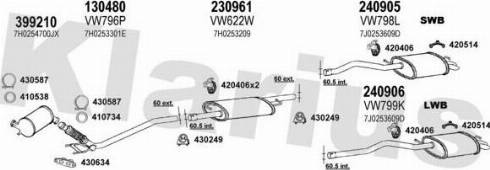 Klarius 931419E - Система выпуска ОГ autosila-amz.com