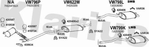 Klarius 931419U - Система выпуска ОГ autosila-amz.com