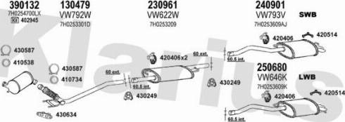 Klarius 931415E - Система выпуска ОГ autosila-amz.com