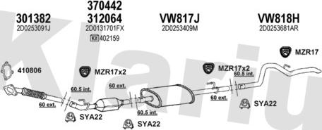 Klarius 931540U - Система выпуска ОГ autosila-amz.com