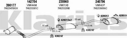 Klarius 931042E - Система выпуска ОГ autosila-amz.com