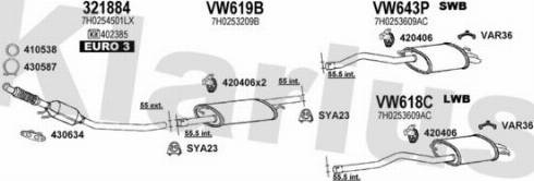 Klarius 931803U - Система выпуска ОГ autosila-amz.com