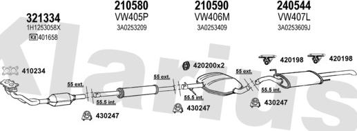 Klarius 931378E - Система выпуска ОГ autosila-amz.com