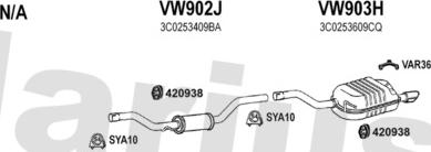 Klarius 931740U - Система выпуска ОГ autosila-amz.com