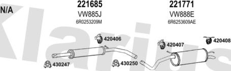 Klarius 931741E - Система выпуска ОГ autosila-amz.com