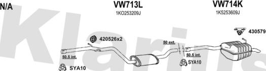 Klarius 931753U - Система выпуска ОГ autosila-amz.com