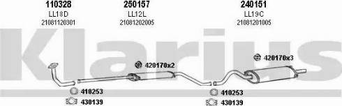 Klarius 490019E - Система выпуска ОГ autosila-amz.com