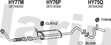 Klarius 450041U - Система выпуска ОГ autosila-amz.com