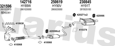 Klarius 450054E - Система выпуска ОГ autosila-amz.com