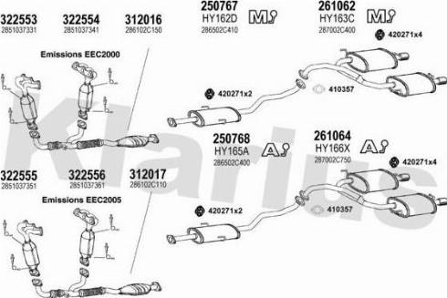 Klarius 450142E - Система выпуска ОГ autosila-amz.com