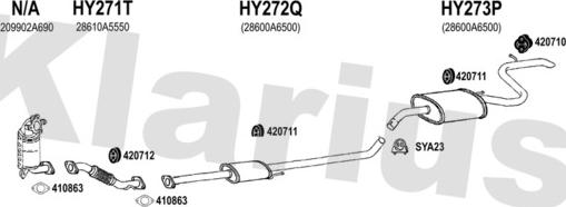 Klarius 450265U - Система выпуска ОГ autosila-amz.com