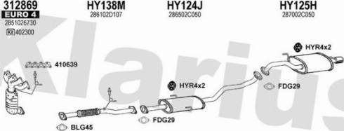 Klarius 450260U - Система выпуска ОГ autosila-amz.com