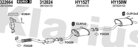 Klarius 450239U - Система выпуска ОГ autosila-amz.com