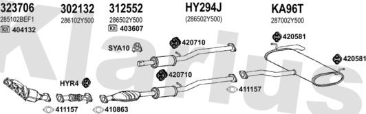 Klarius 450226U - Система выпуска ОГ autosila-amz.com