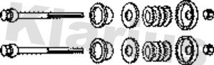 Klarius 401544 - Монтажный комплект, глушитель autosila-amz.com