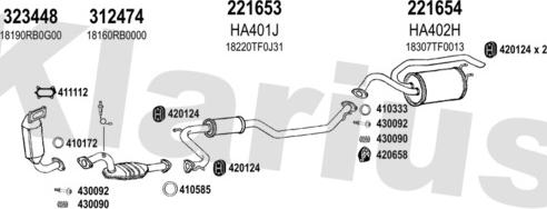 Klarius 420419E - Система выпуска ОГ autosila-amz.com