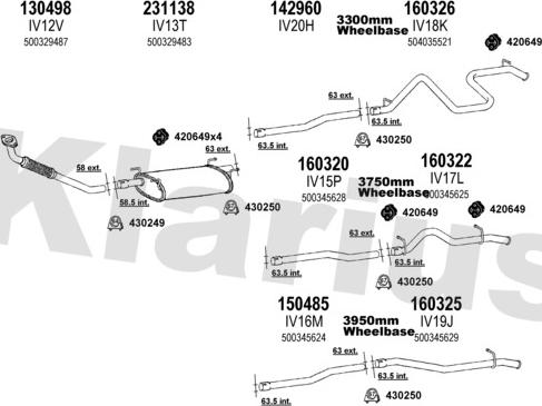 Klarius 470029E - Система выпуска ОГ autosila-amz.com