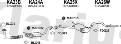 Klarius 500043U - Система выпуска ОГ autosila-amz.com