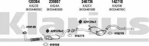 Klarius 500012E - Система выпуска ОГ autosila-amz.com