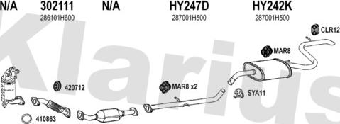 Klarius 500084U - Система выпуска ОГ autosila-amz.com