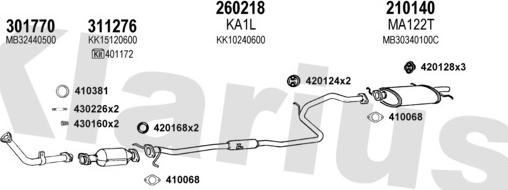 Klarius 500036E - Система выпуска ОГ autosila-amz.com